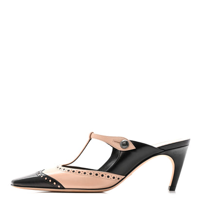 Christian Dior Goatskin Spectadior Mules 36 Black Nude 1 of 11