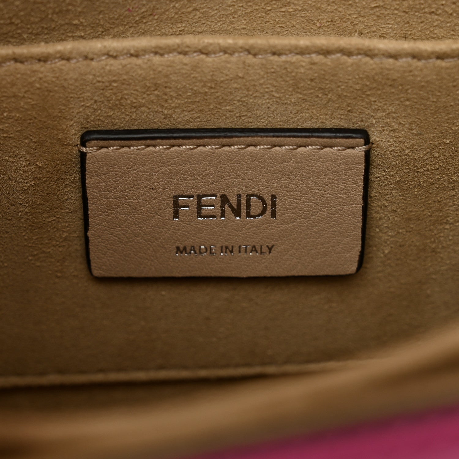Fendi Vitello Liberty Studded Small Kan I Shoulder Bag Geranio Multicolor 6 of 10