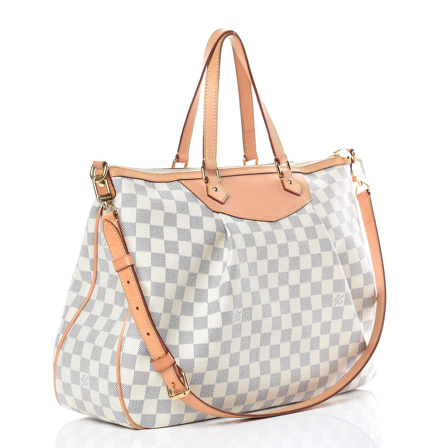 Louis Vuitton Damier Azur Siracusa GM 4 of 19