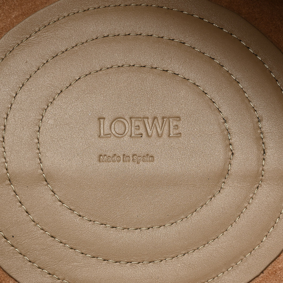 Loewe Shiny Nappa Calfskin Small Paseo Bag Clay Green 6 of 11