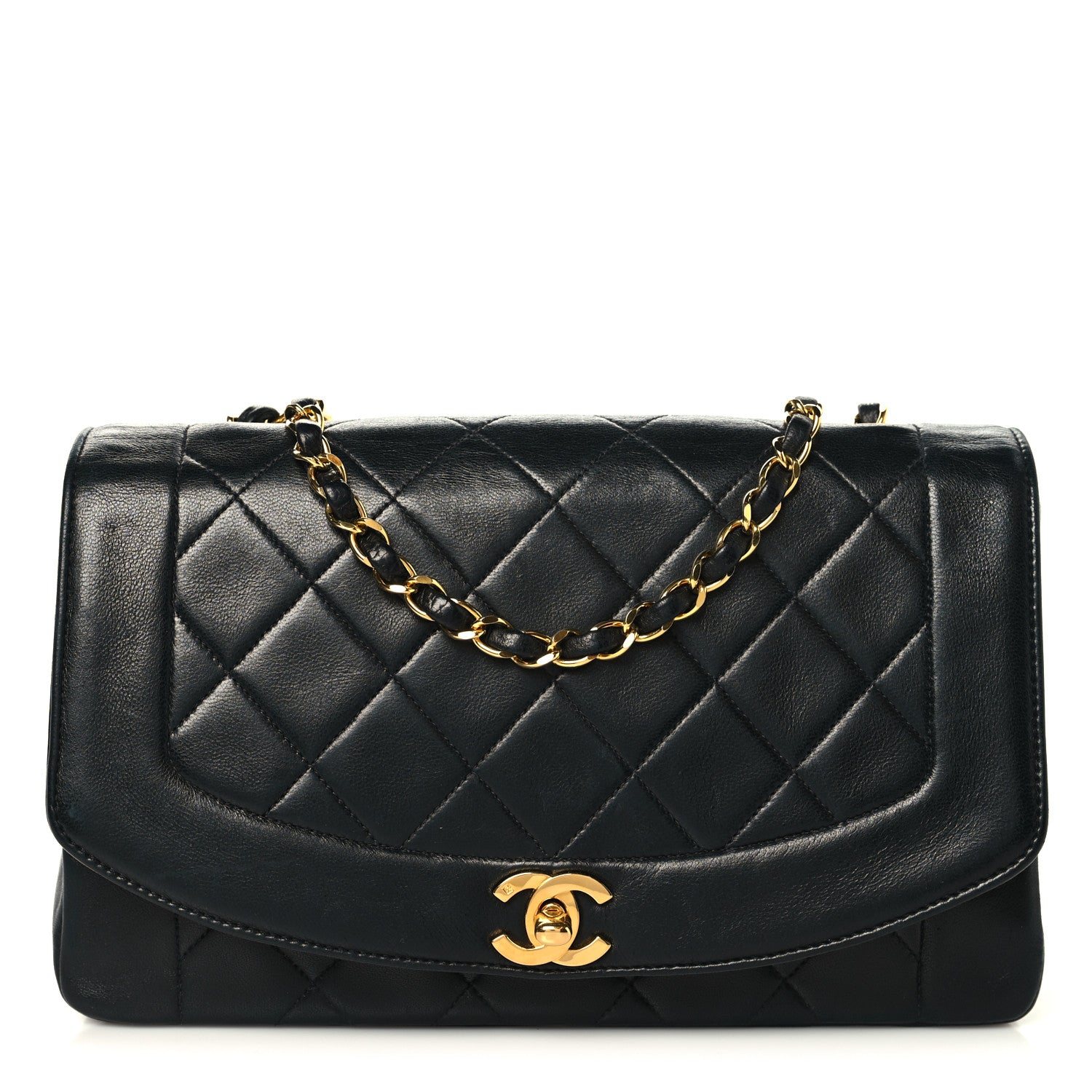 Chanel Lambskin Quilted Medium Single Flap Black 1 of 10