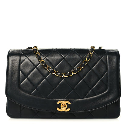 Chanel Lambskin Quilted Medium Single Flap Black 1 of 10