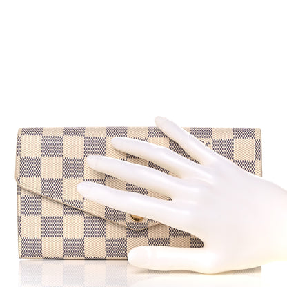 Louis Vuitton Damier Azur Sarah Wallet NM 2 of 7