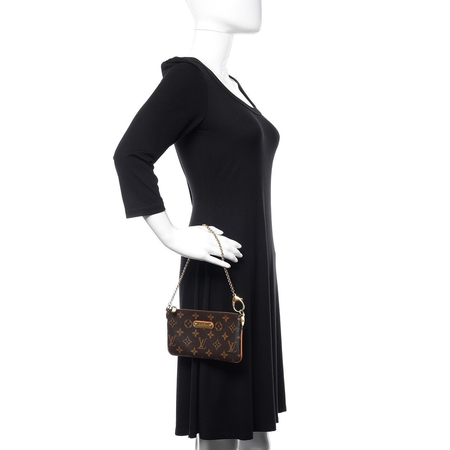 Louis Vuitton Monogram Pochette Milla MM 2 of 8