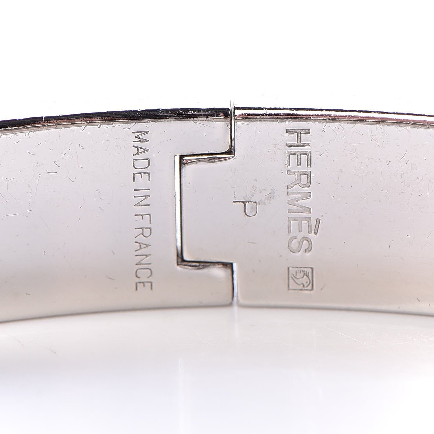 Hermes Enamel Narrow Clic Clac H Bracelet PM White 4 of 4