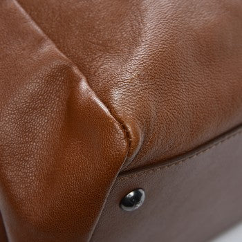 Fendi Goatskin Zucca Large Peekaboo Iconic Satchel Cuoio Tobacco Moro 20 of 24
