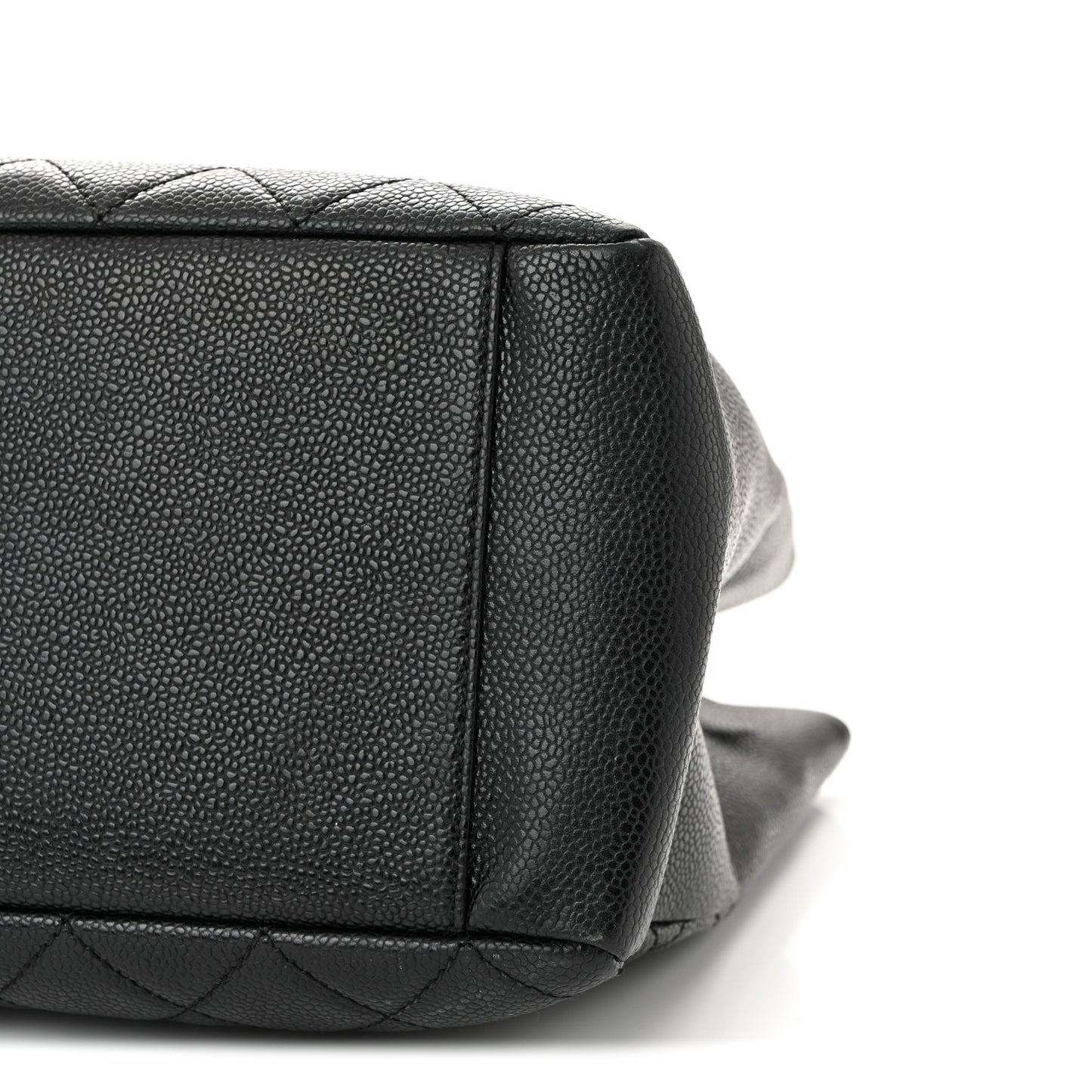 Caviar Quilted Grand Shopping Tote GST Black
