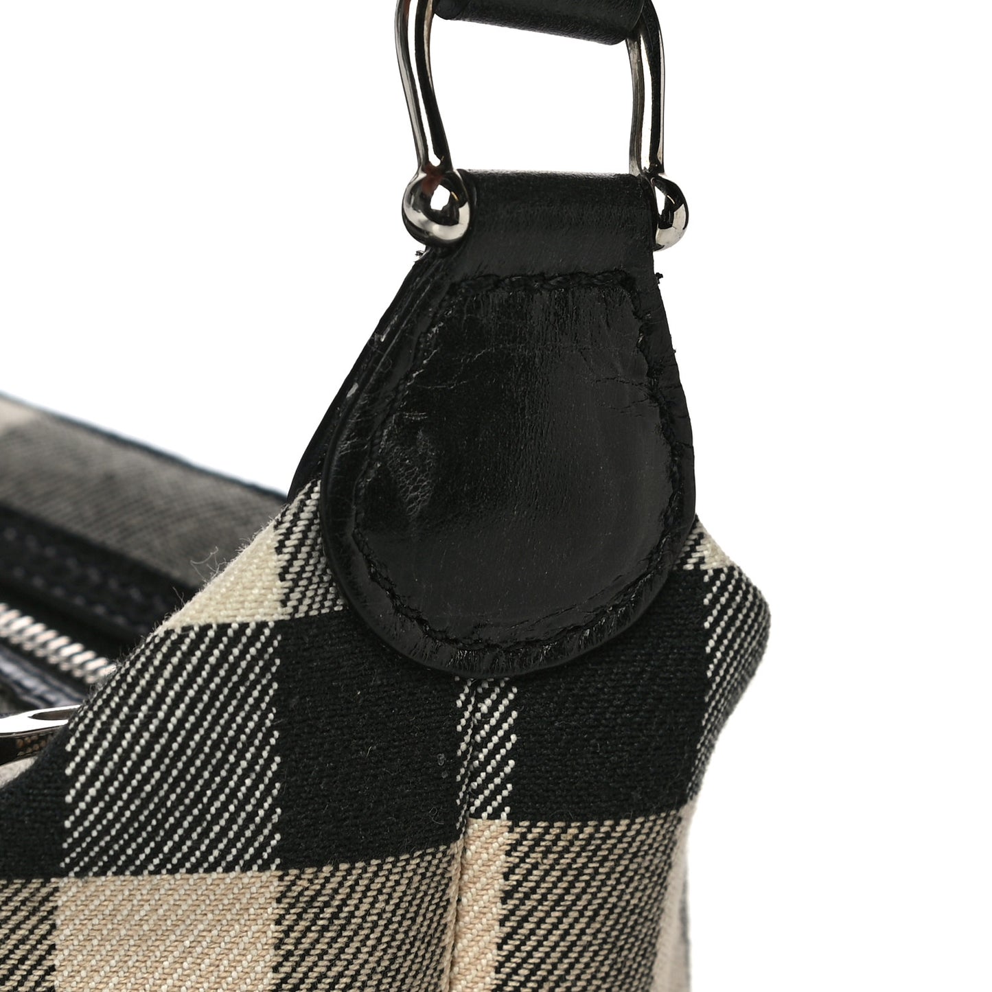Canvas Mega Check Pochette Grey Black