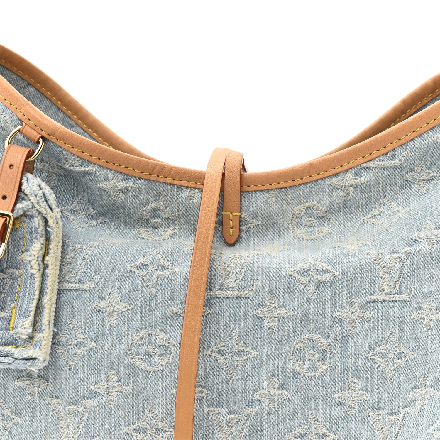 Louis Vuitton Monogram Denim CarryAll PM Sky Blue 8 of 10