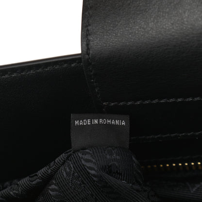 Prada Saffiano Soft Calfskin Small Zippered Tote Black 7 of 11