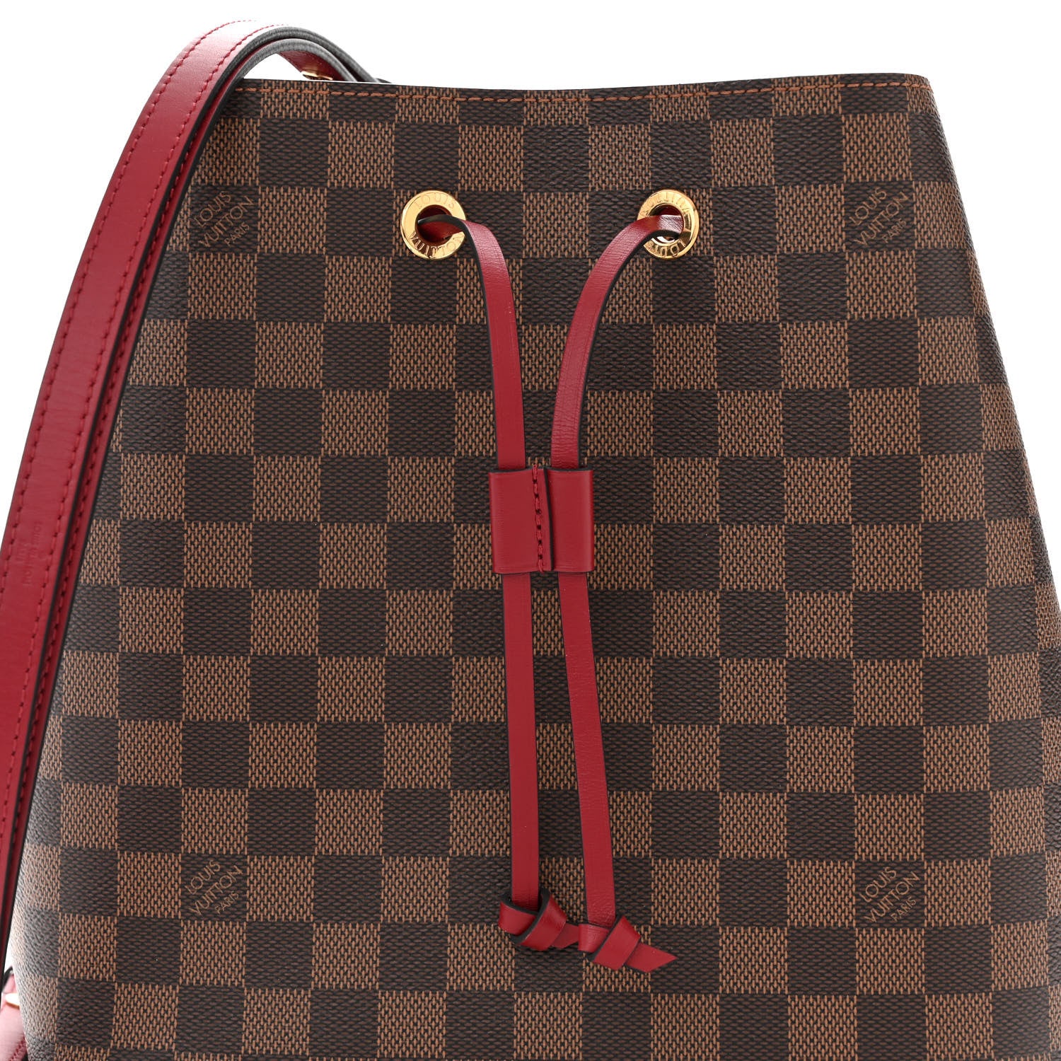 Louis Vuitton Damier Ebene Neonoe MM Cherry Berry 8 of 10