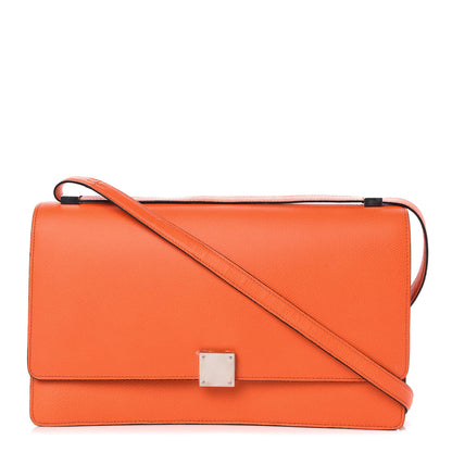 Celine Baby Grained Calfskin Medium Case Flap Orange 1 of 9