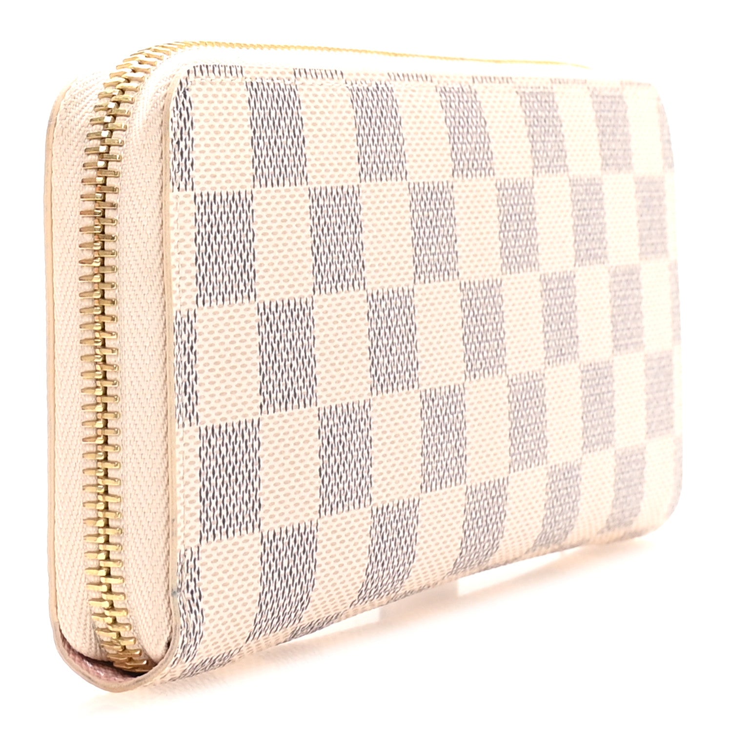 Louis Vuitton Damier Azur Clemence Wallet Rose Ballerine 3 of 7