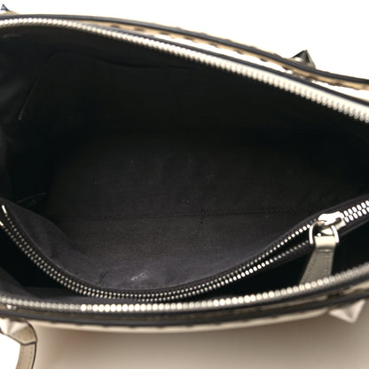 Fendi Vitello King Logo Embossed Medium By The Way Boston Bag White Ice 5 of 15
