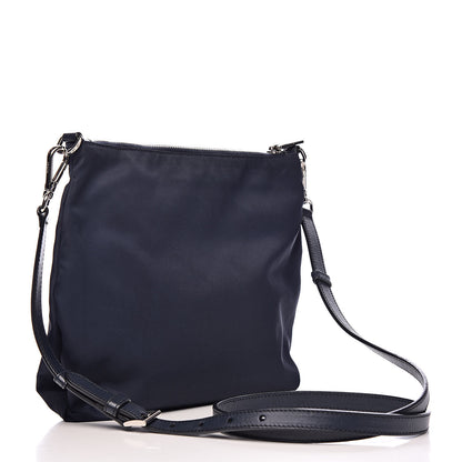 Prada Tessuto Nylon Saffiano Crossbody Bag Baltico 3 of 10