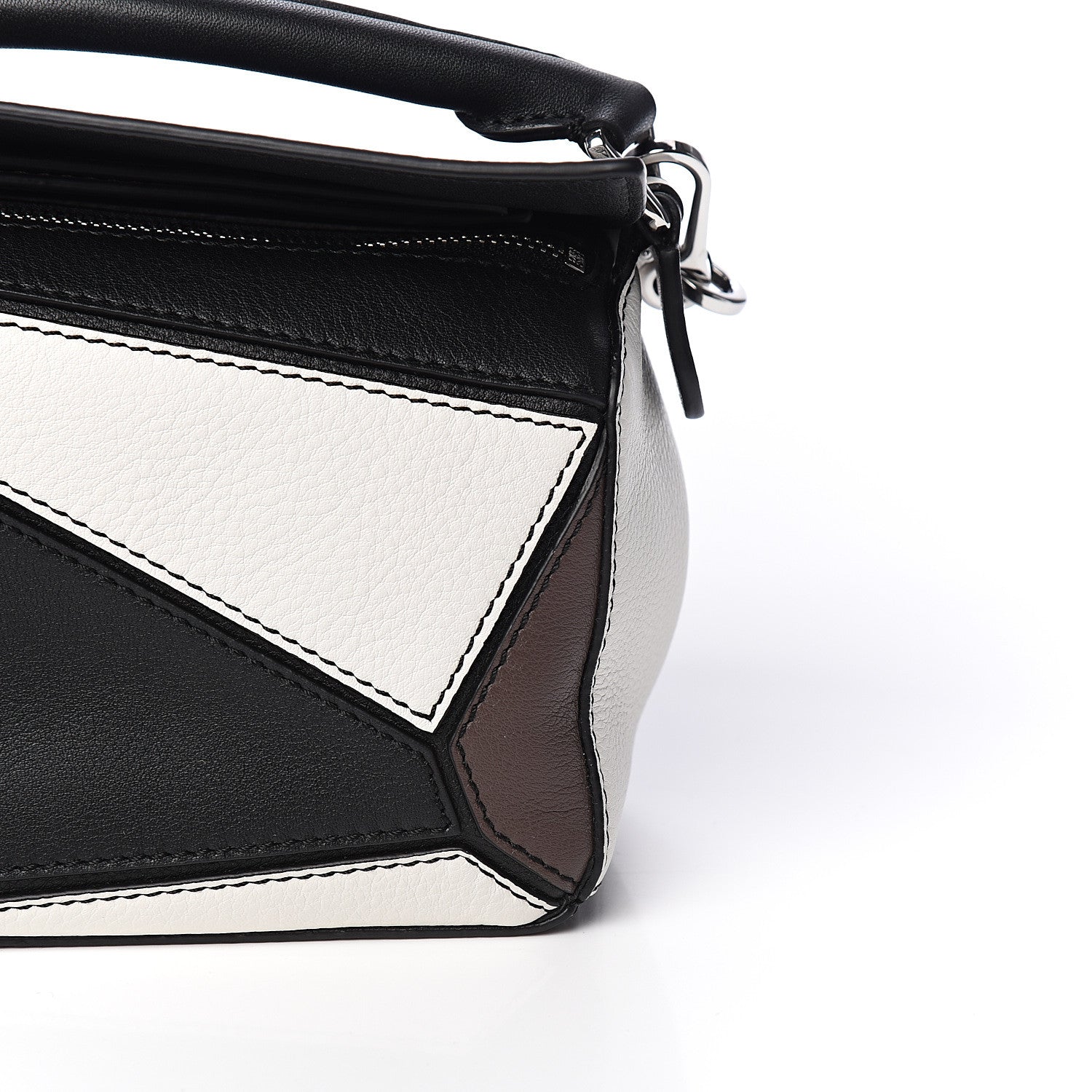 Loewe Calfskin Mini Puzzle Bag Black Taupe 9 of 9