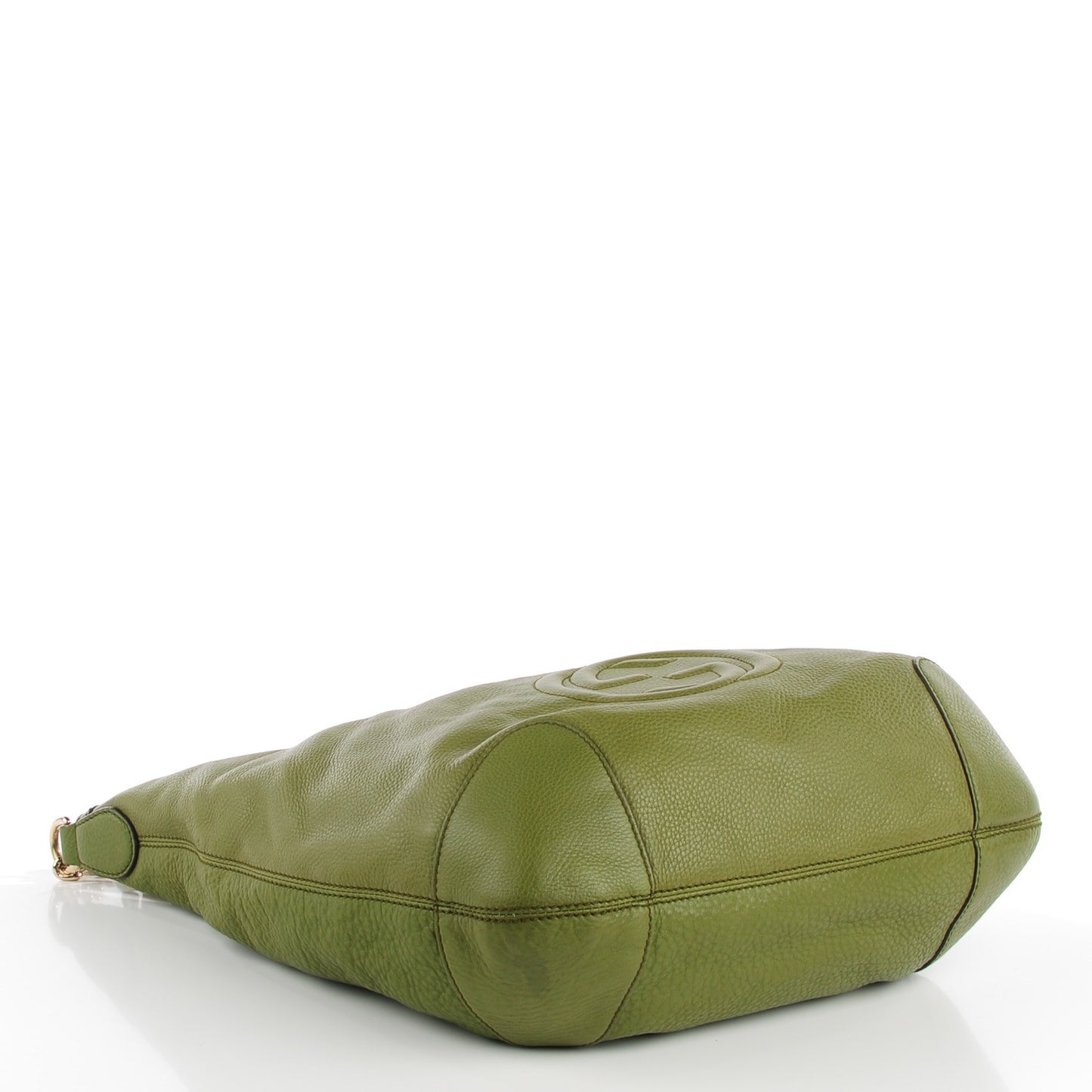 Pebbled Calfskin Medium Soho Chain Hobo Green