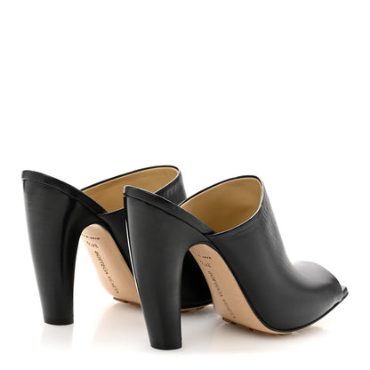 Bottega Veneta Lambskin Stretch Canalazzo Sandals 37.5 Black 5 of 8