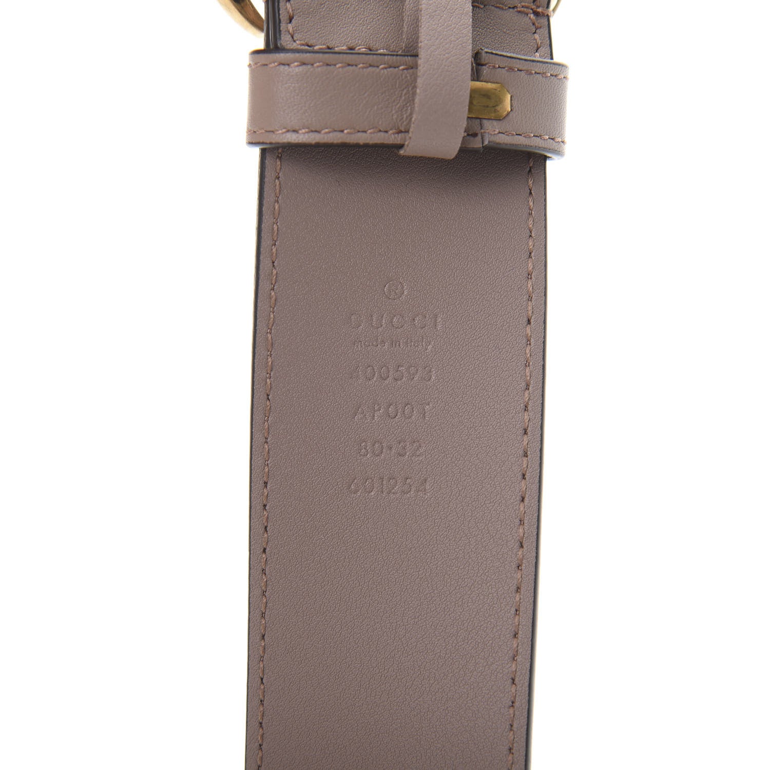 Gucci Calfskin Double G 40mm Belt 80 32 Porcelain Rose 3 of 5