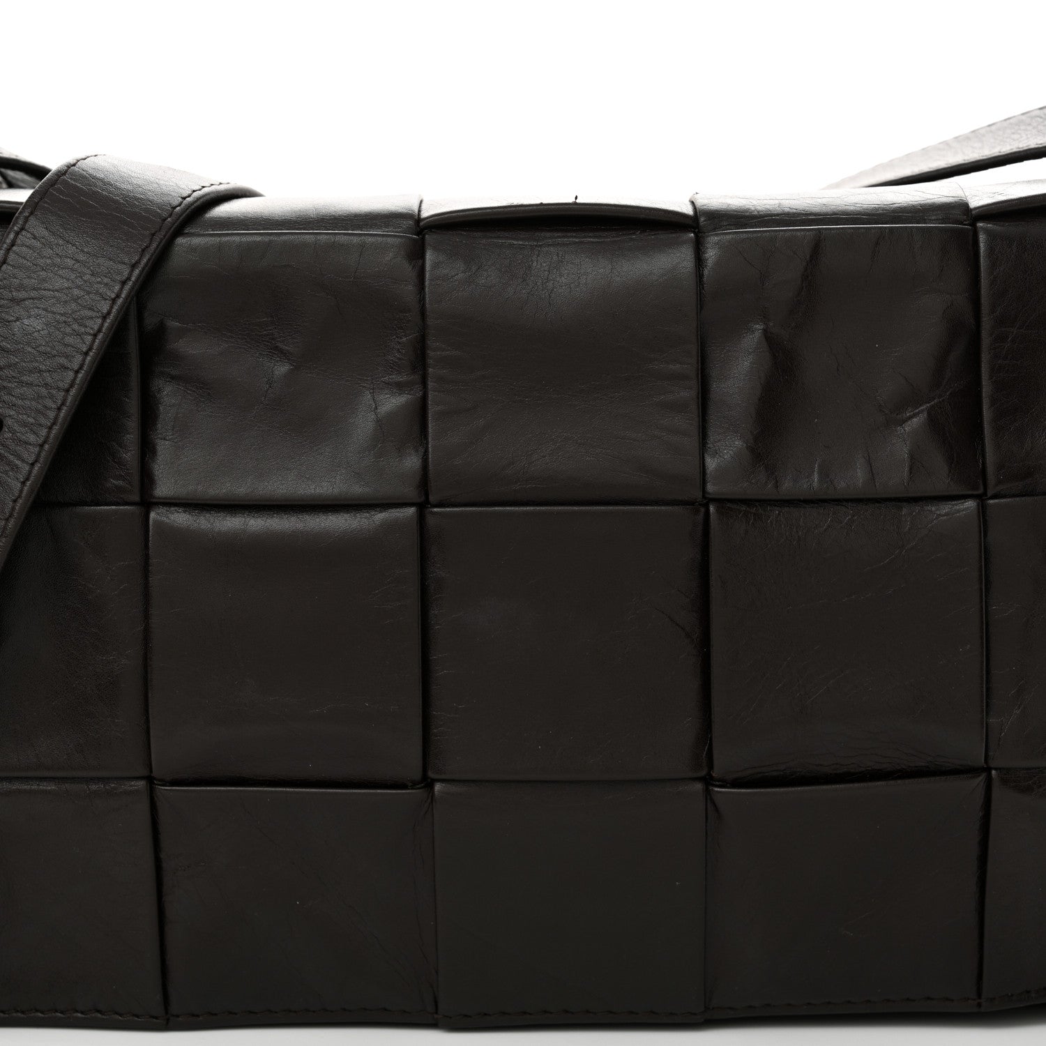 Bottega Veneta Paper Calfskin Maxi Intreccio Cassette Crossbody Bag Fondant 8 of 10