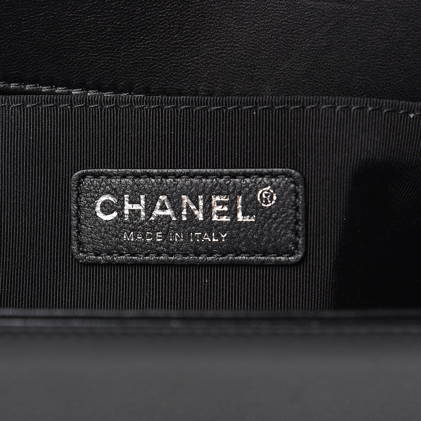Lambskin Quilted Medium Boy Flap Black