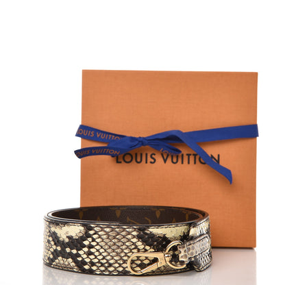 Louis Vuitton Monogram Python Bandouliere Shoulder Strap Beige Clair 6 of 6