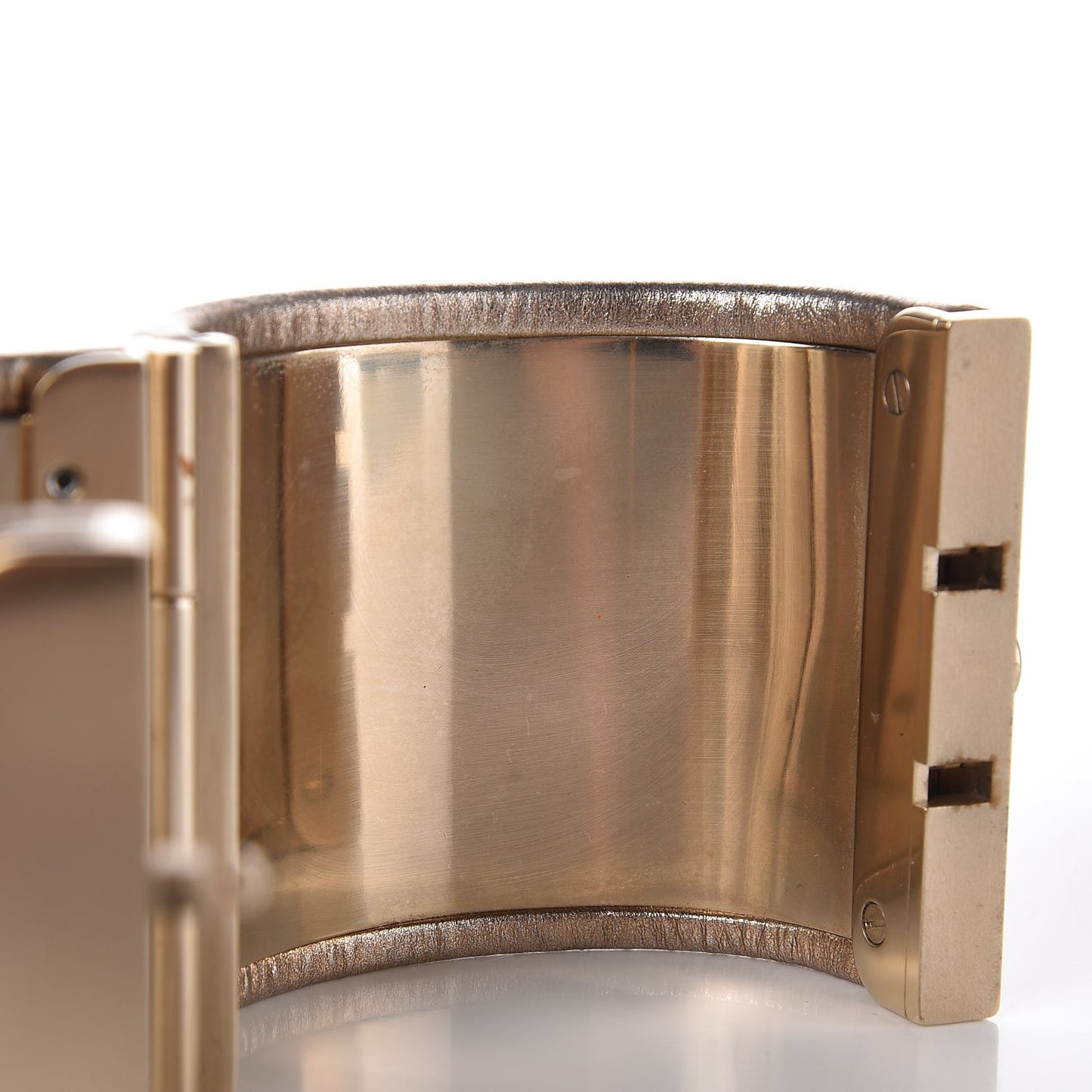 Metallic Lambskin CC Cuff Gold