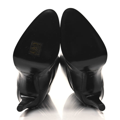 Saint Laurent Grained Calfskin Diane 100 Boots 37 Black 5 of 8