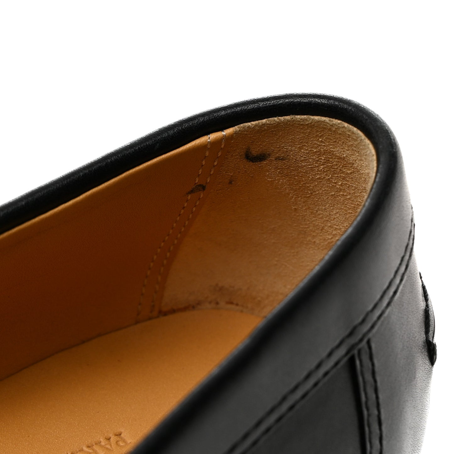 Calfskin Womens Kennedy Loafers 35.5 Black