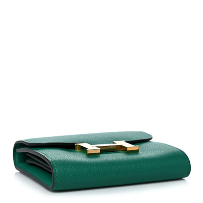 Hermes Evercolor Constance Short Wallet Vert Vertigo 4 of 9