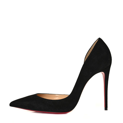 Christian Louboutin Veau Velours Iriza 100 Pumps 38.5 Black 1 of 9