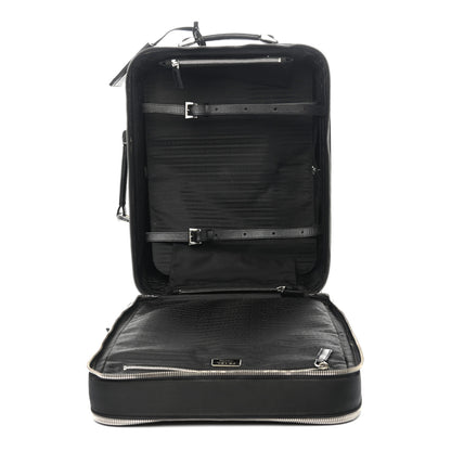 Prada Tessuto Nylon Saffiano Trolley Luggage Black 4 of 13