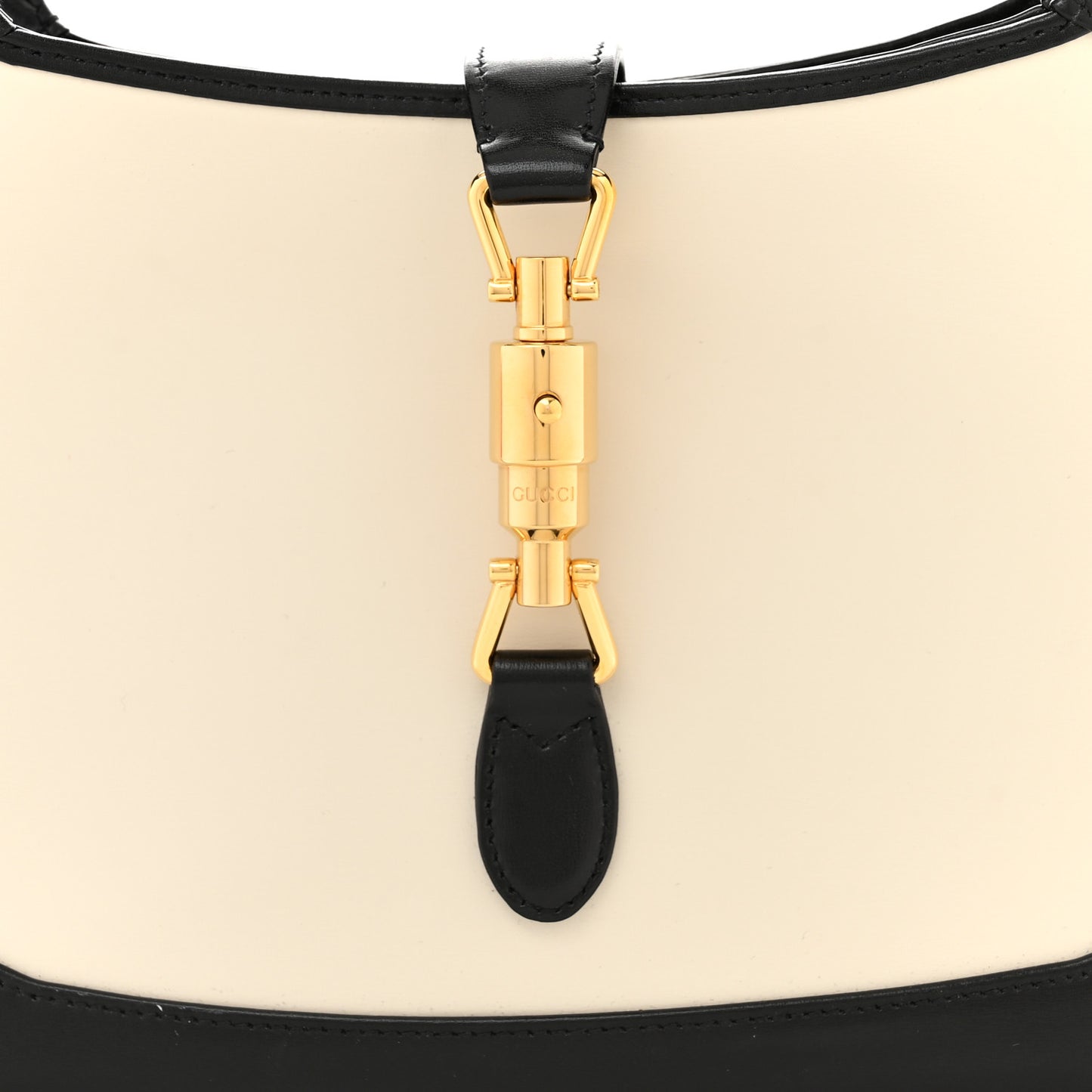 Boarded Dyana Lux Calfskin Bi-Color Small Jackie 1961 Hobo Mystic White Black