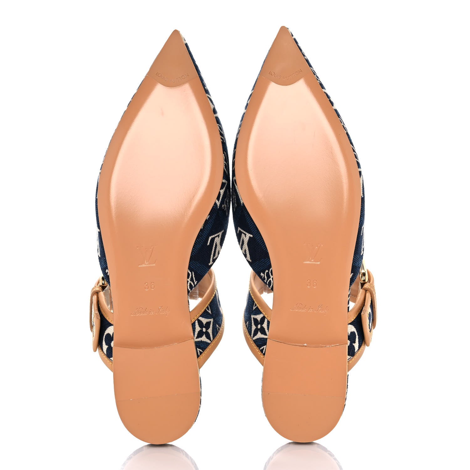 Louis Vuitton Since 1854 Sofia Flat Mule 36 Blue 5 of 9