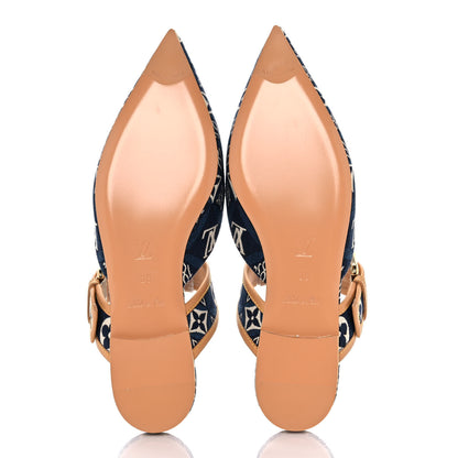Louis Vuitton Since 1854 Sofia Flat Mule 36 Blue 5 of 9