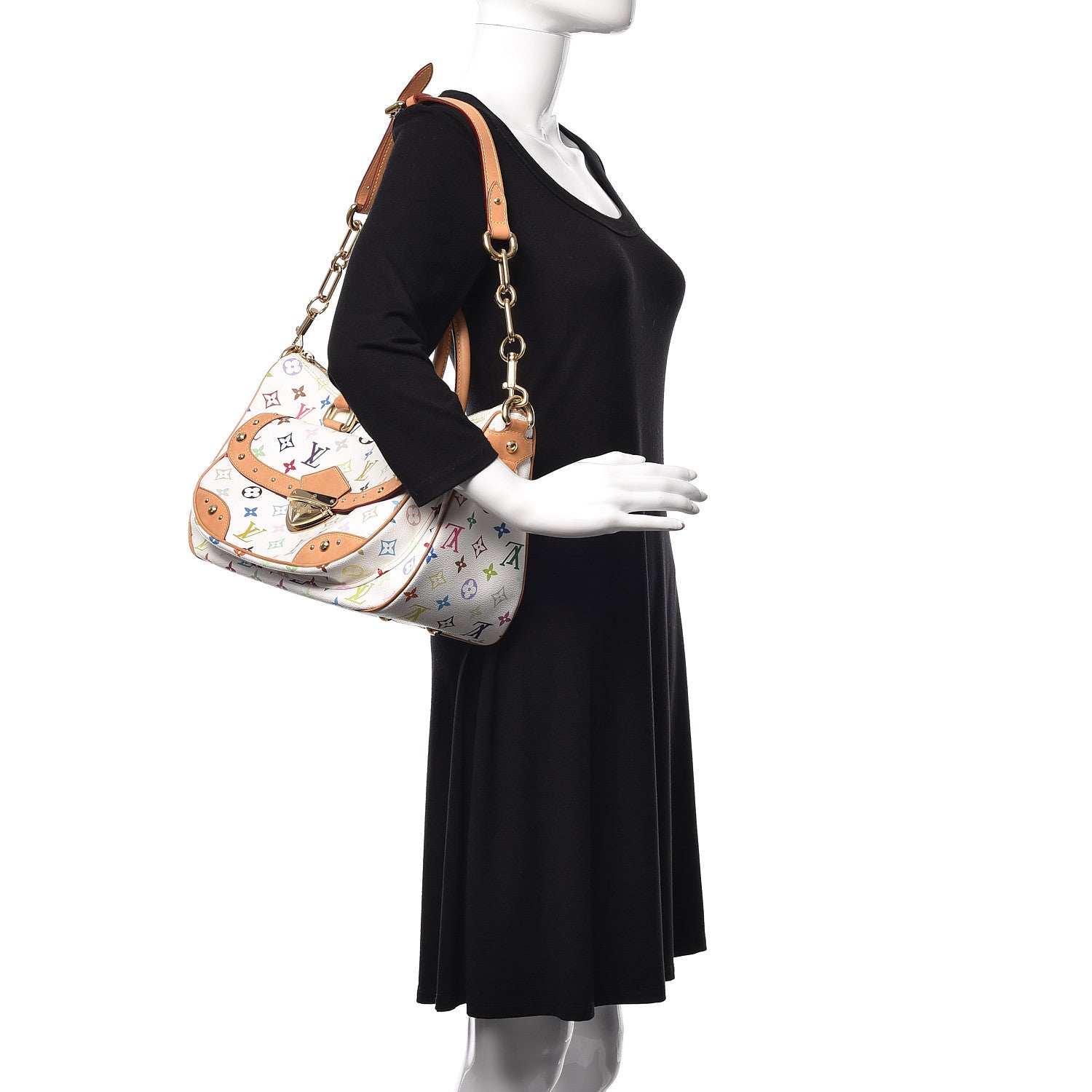 Louis Vuitton Monogram Multicolor Rita White 3 of 9