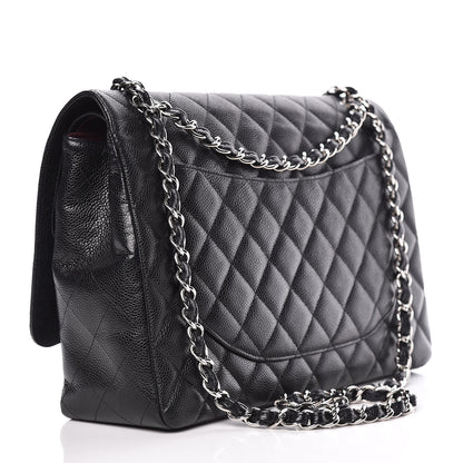 Chanel Caviar Quilted Maxi Double Flap Black 3 of 15