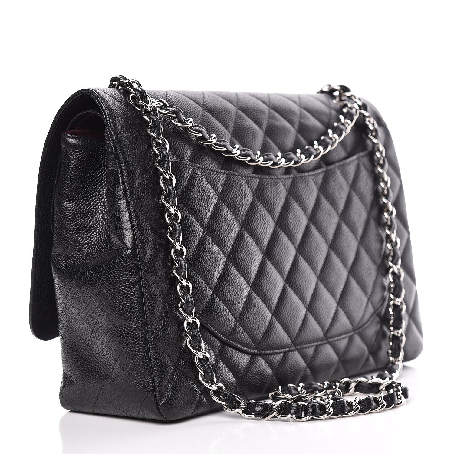 Chanel Caviar Quilted Maxi Double Flap Black 3 of 15