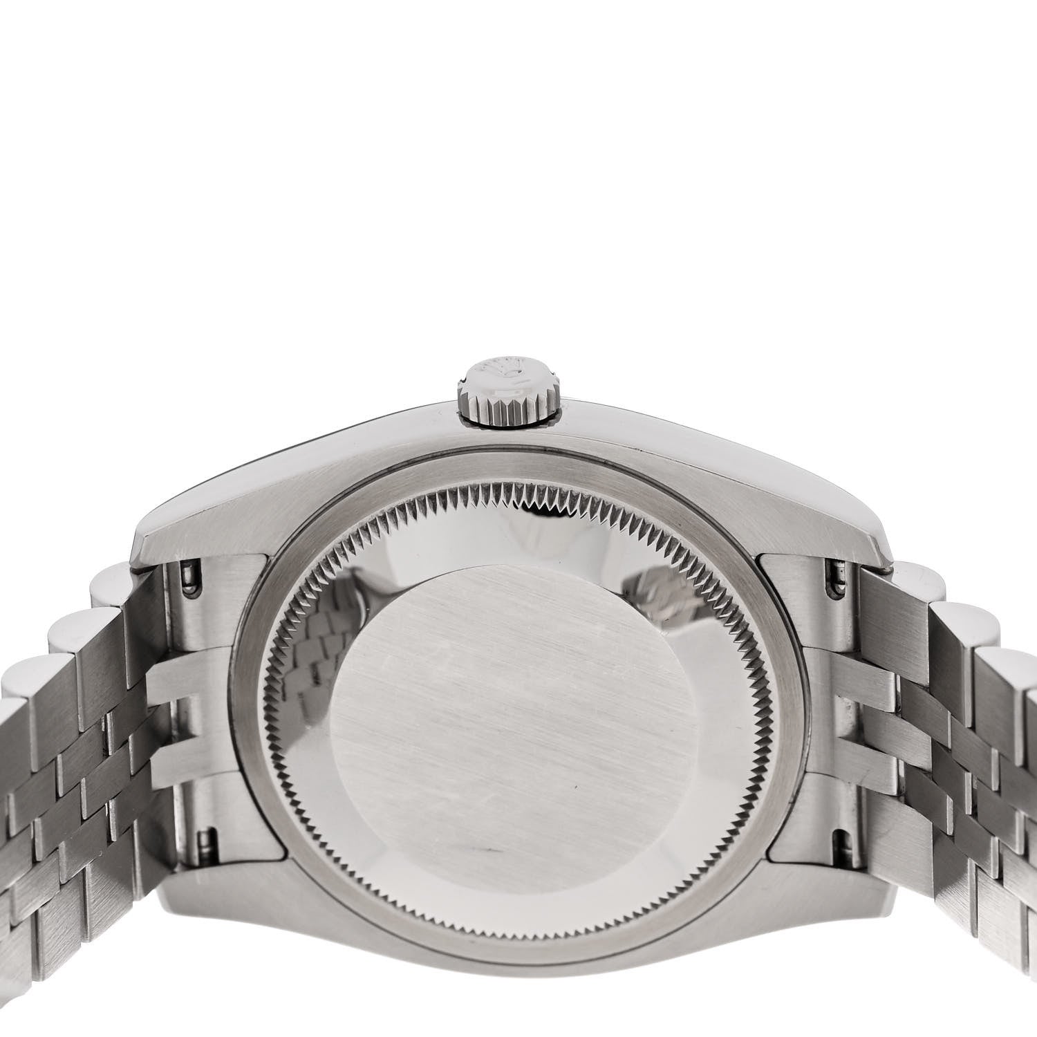 Rolex Stainless Steel 18K White Gold 36mm Oyster Perpetual Datejust Watch Silver Roman 116234 4 of 4