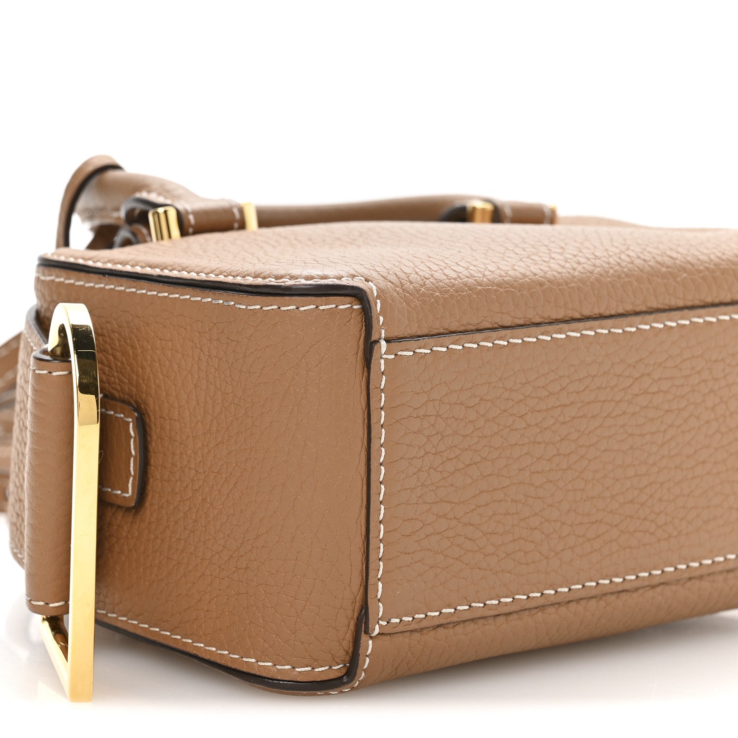 Delvaux Taurillon Soft Nano Cool Box Satchel Vegetal Ivory 1863720