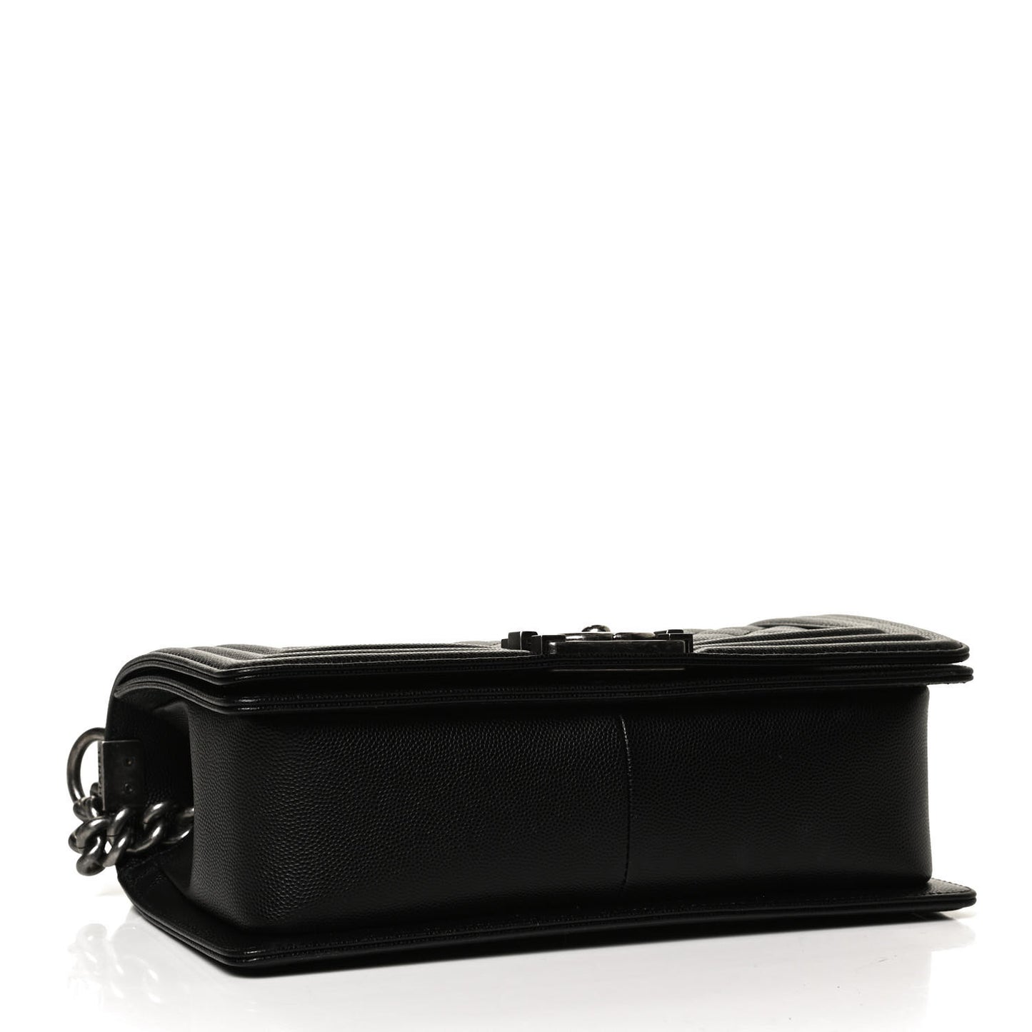 Caviar Quilted Medium Boy Flap Black