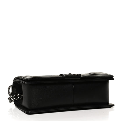 Chanel Caviar Quilted Medium Boy Flap Black 4 of 10