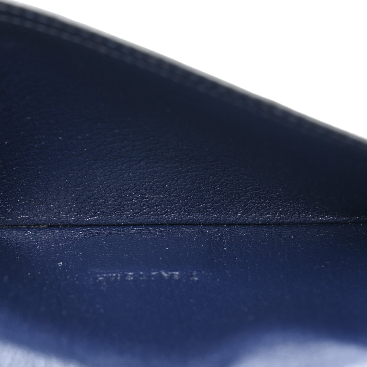 Hermes Ostrich Bearn Wallet Bleu Iris 6 of 17