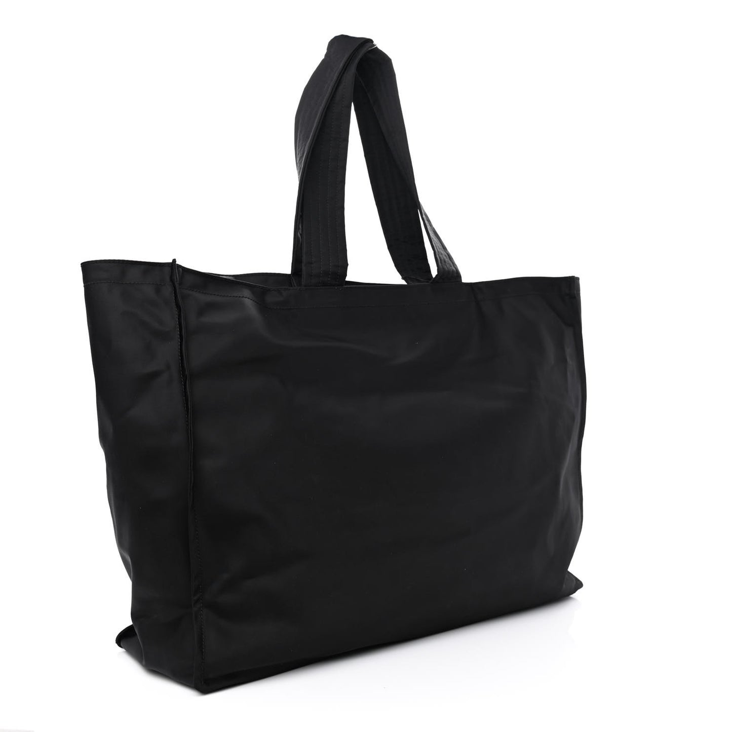 Nylon Logo Tote Bag Black