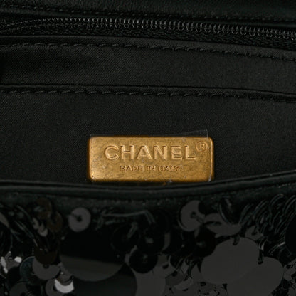 Chanel Sequin Mini Rectangular Flap Black 5 of 10