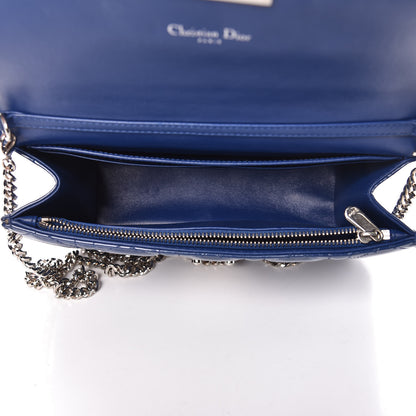 Christian Dior Patent Cannage Miss Dior Promenade Pouch Blue 5 of 11
