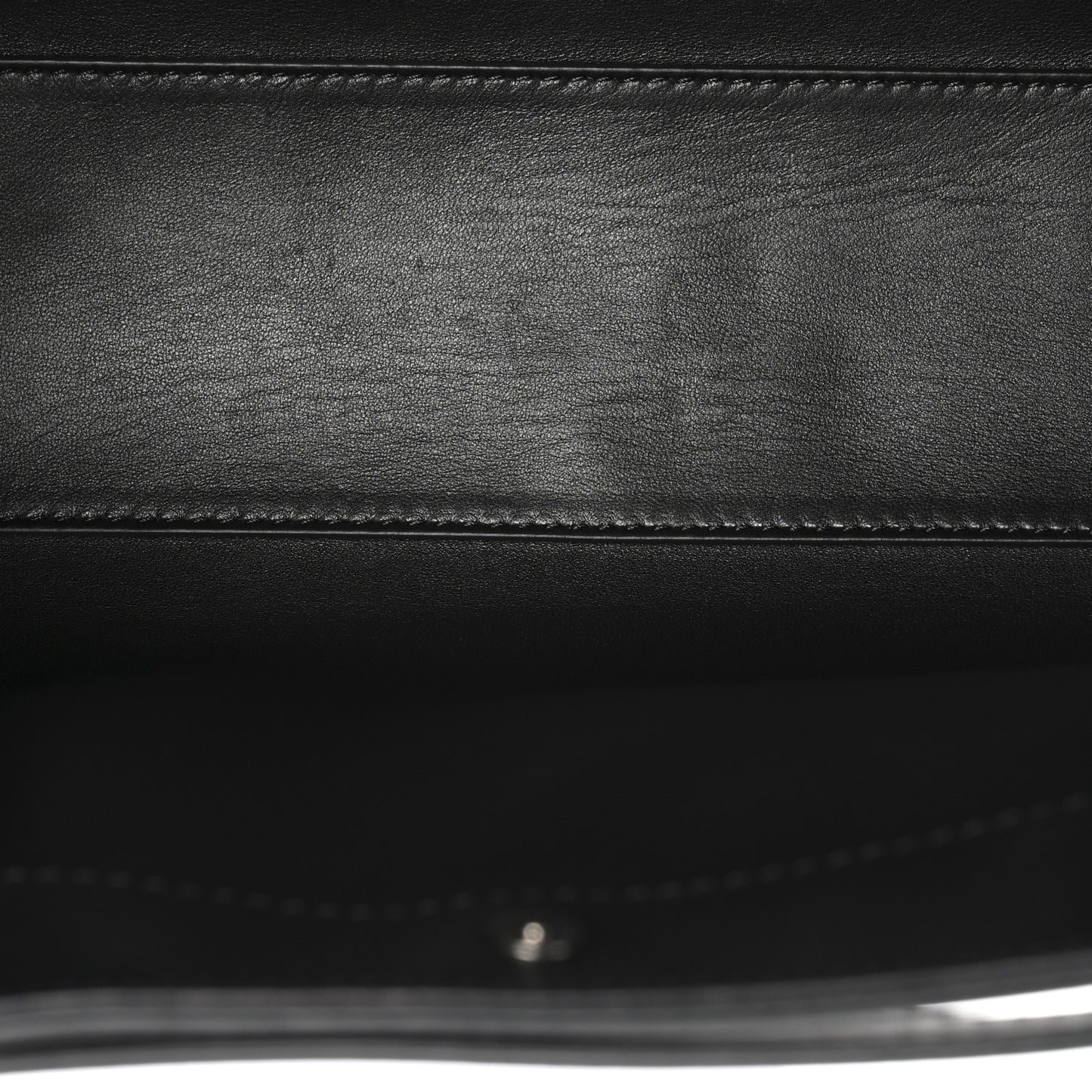 Polished Saddle Calfskin Small Alexia Bag Black