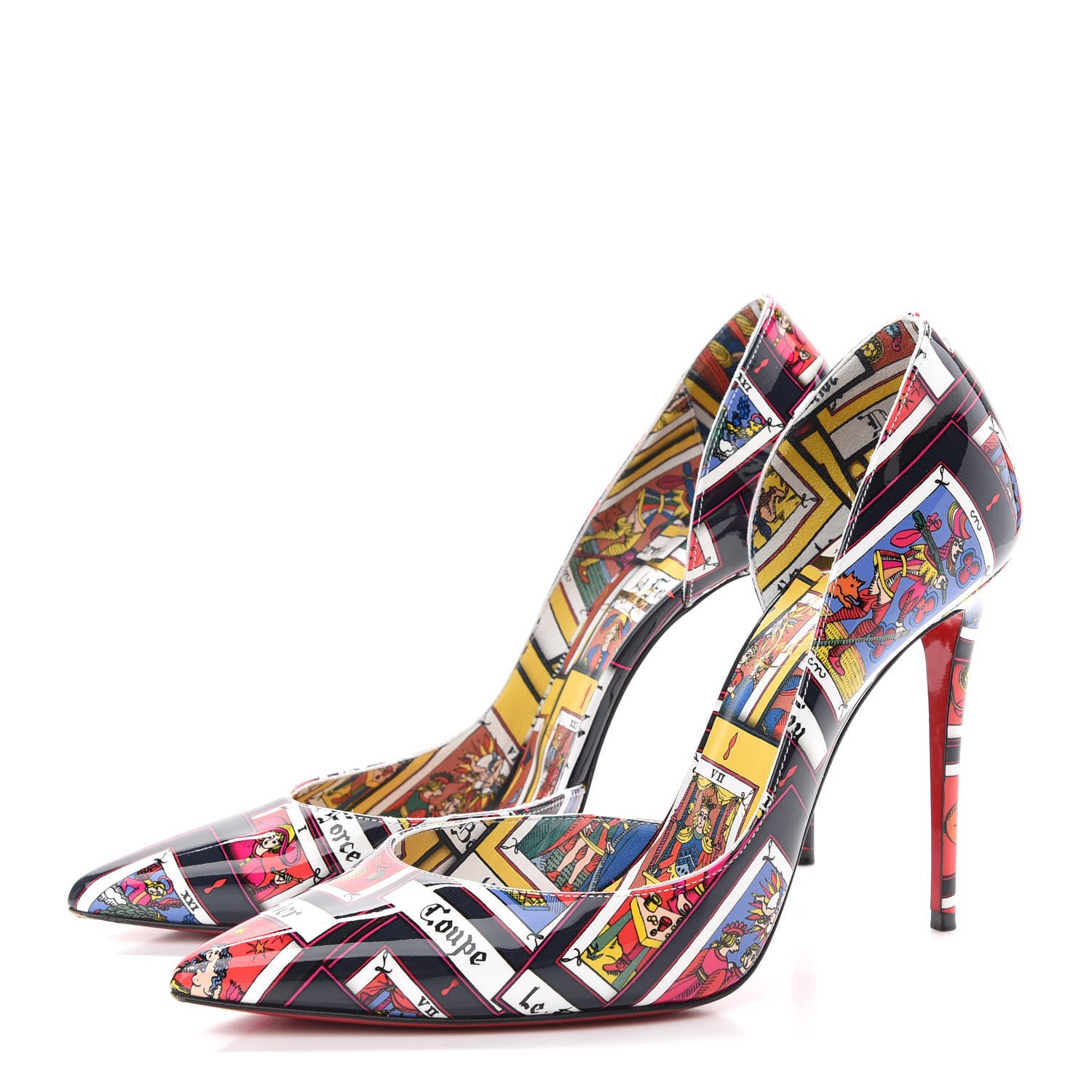 Christian Louboutin Patent Tarot Iriza 100 Pumps 40 Multicolor 3 of 10