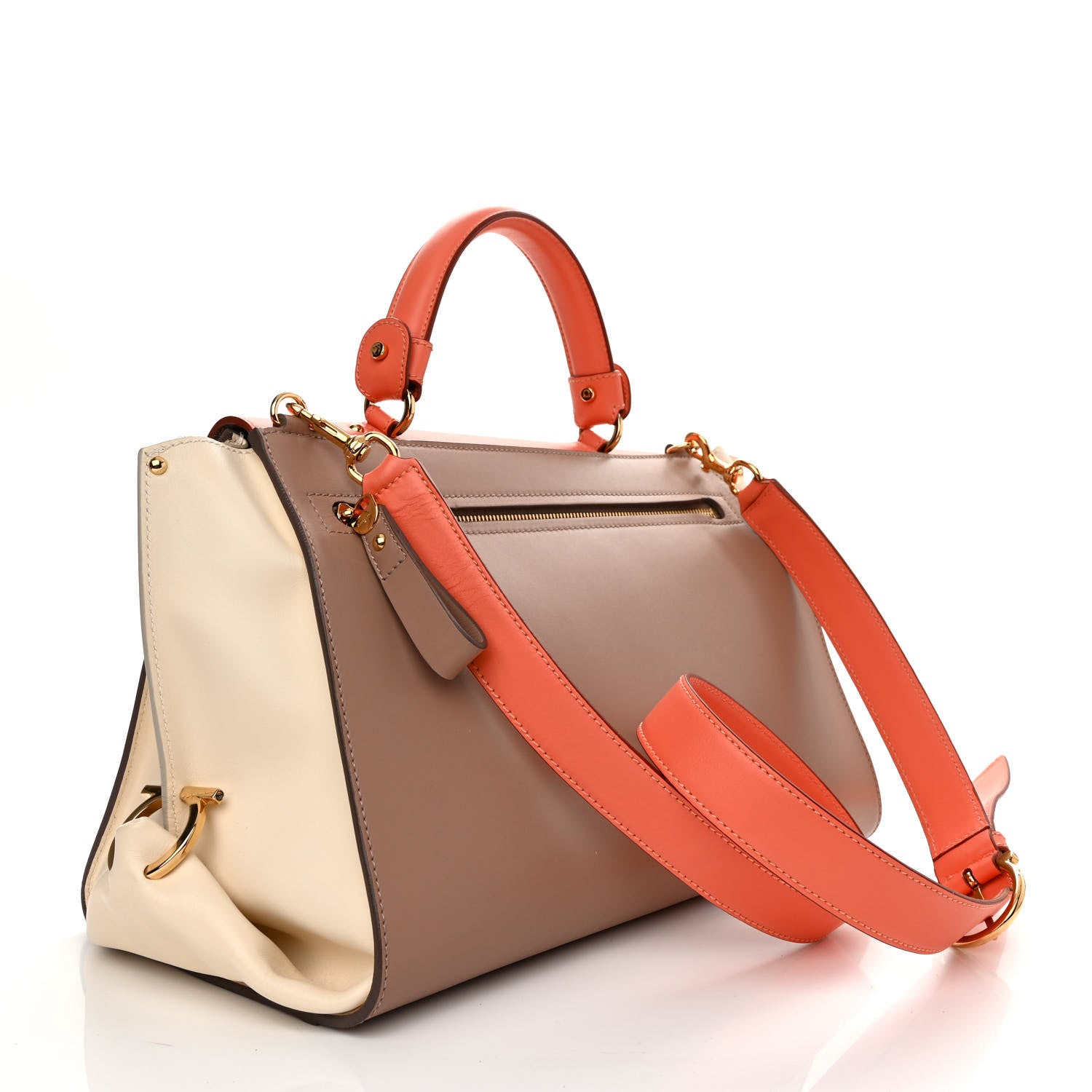 Salvatore Ferragamo Calfskin Large Sofia Shoulder Bag Multicolor 3 of 15
