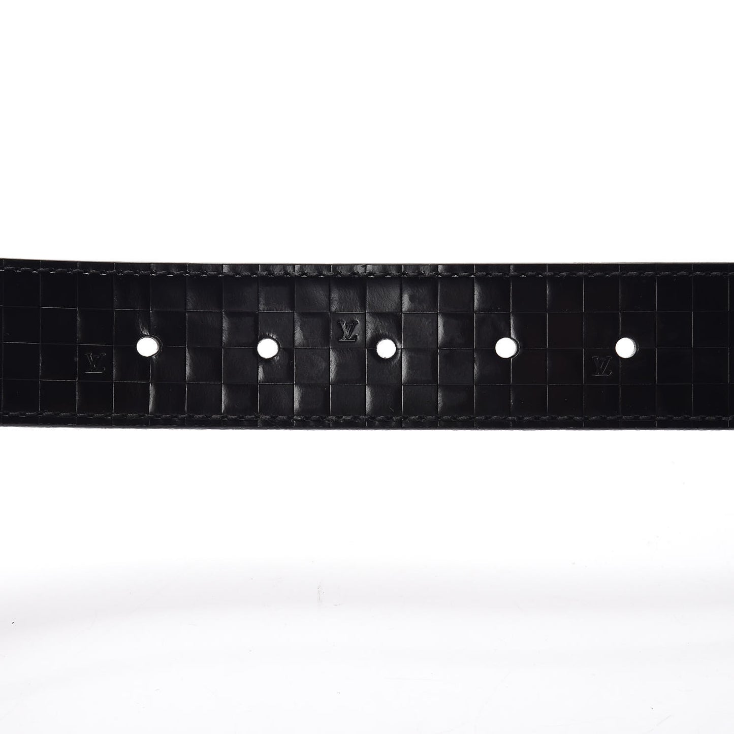 Calfskin Damier Embossed Inventeur Reversible Belt 100 40